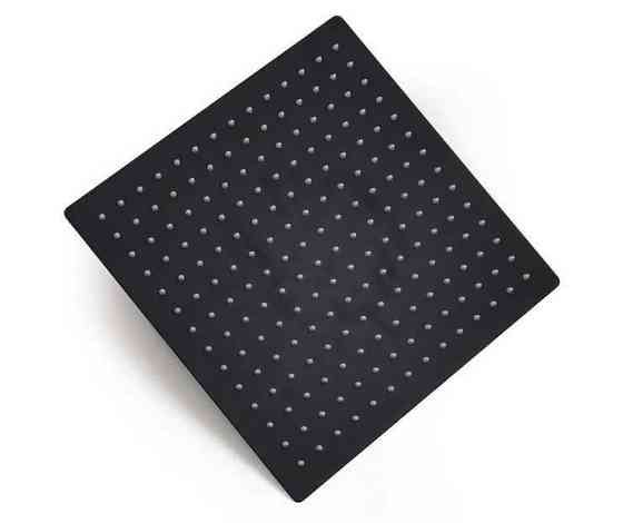 Душевой гарнитур Quyanre со скрытым монтажем Лейка 400х400 мм (Черный) Киев