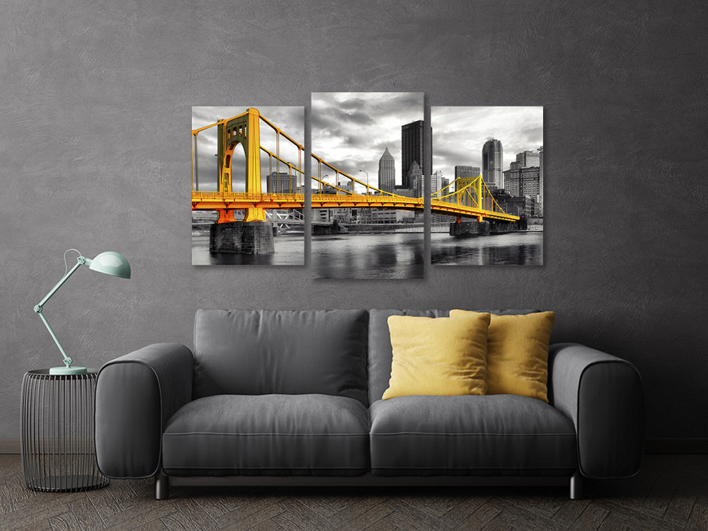 Модульная картина в гостиную / спальню  Золотий міст  Нью-Йорк Art-675_3 Киев - изображение 3