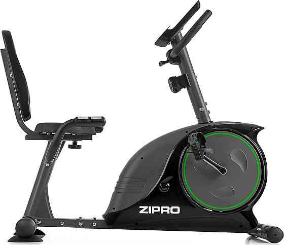 Велотренажер горизонтальний магнітний Zipro Easy чорно-сірий Київ