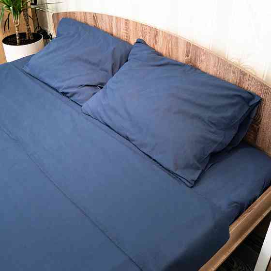 Підковдра 180x215 Поплін GM Textile 120 г/м2 Бавовна (Глибоко-синій) Суми