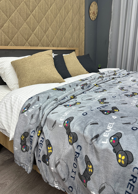 Плед-покривало Decorator WellSoft PLAYER 150х210 см з принтом "Геймпад" (87-190) Київ - фото 6