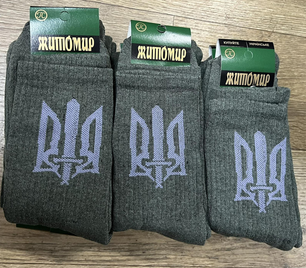 Трекинговые  мужские носки с гербом ВТ7628 Одесса - изображение 6