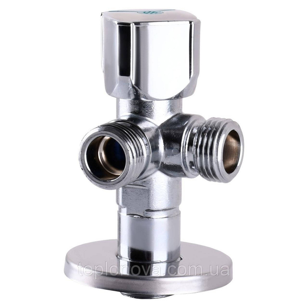 Кран кульовий кутовий подвійний ARCO 1/2"х 1/2"х1/2" A80TWIN CQ4105 Чернівці - фото 3