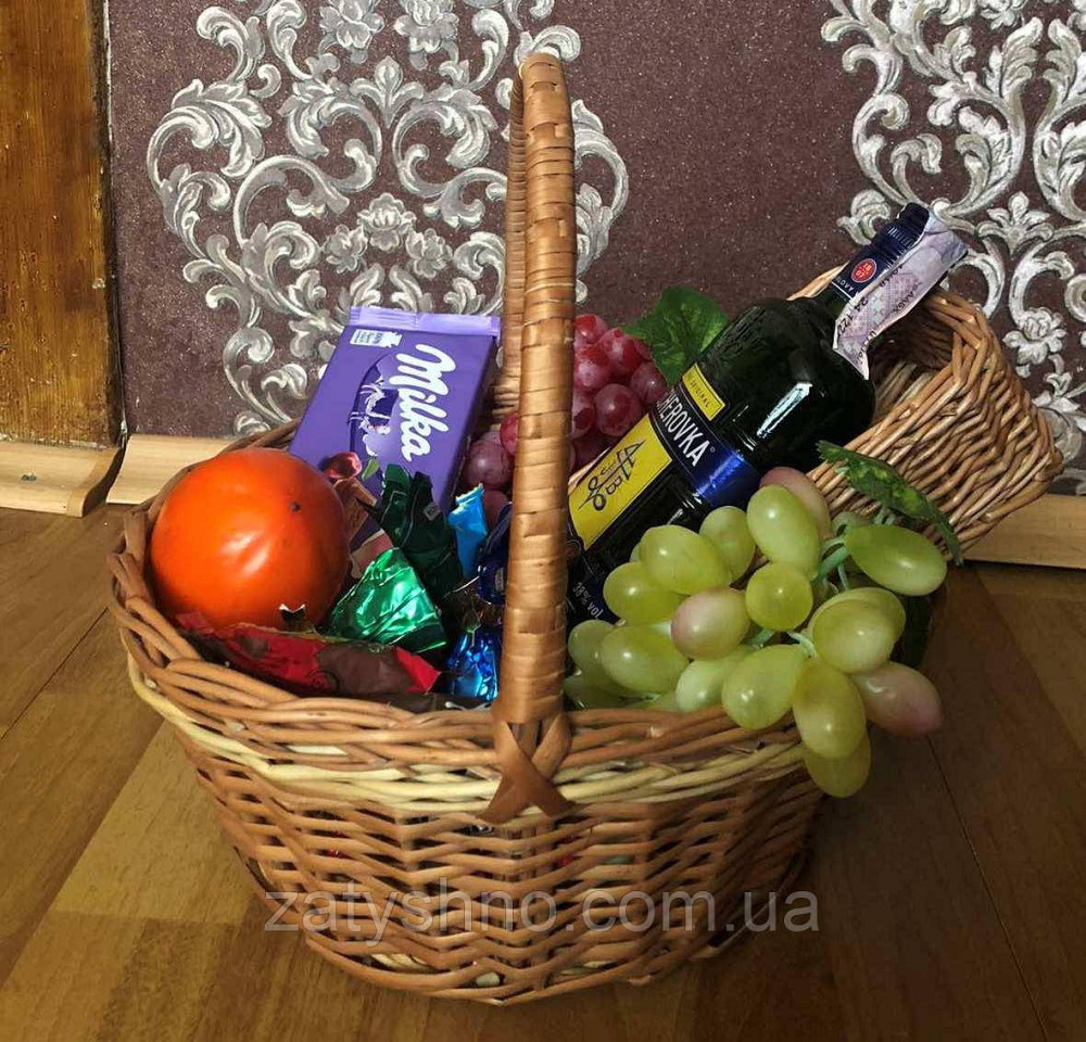 Кошик плетений подарунковий новорічний Київ - фото 3