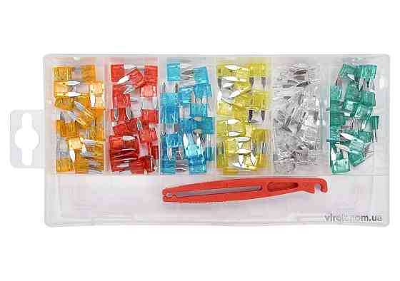 Запобіжники автомобільні YATO MINI, в асортименті, 121 шт [24] Одеса