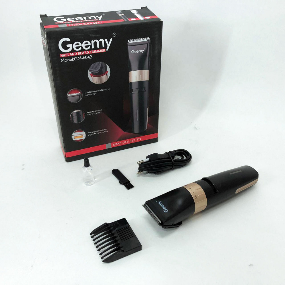 Тример для самостійної стрижки волосся Gemei, Машинка для стрижки волосся і потилиці NQ-59 Львів - фото 9