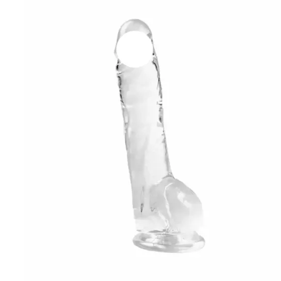 Гнучкий фалос на присосці - 18x13x3.5 см - Прозорий Вінниця