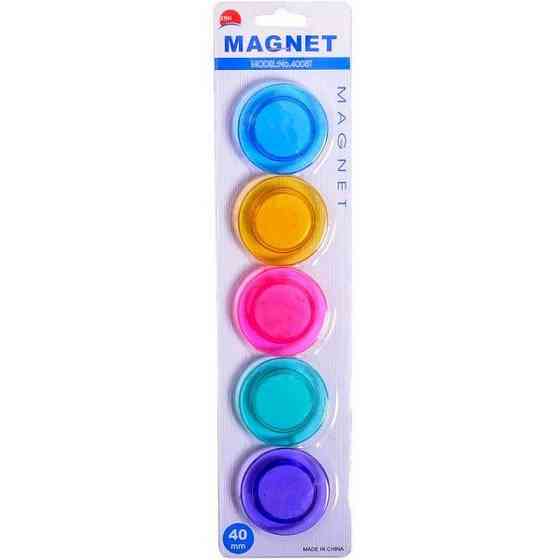 Магнит для доски «Цветной» T-4005, 5 штук D4см Винница