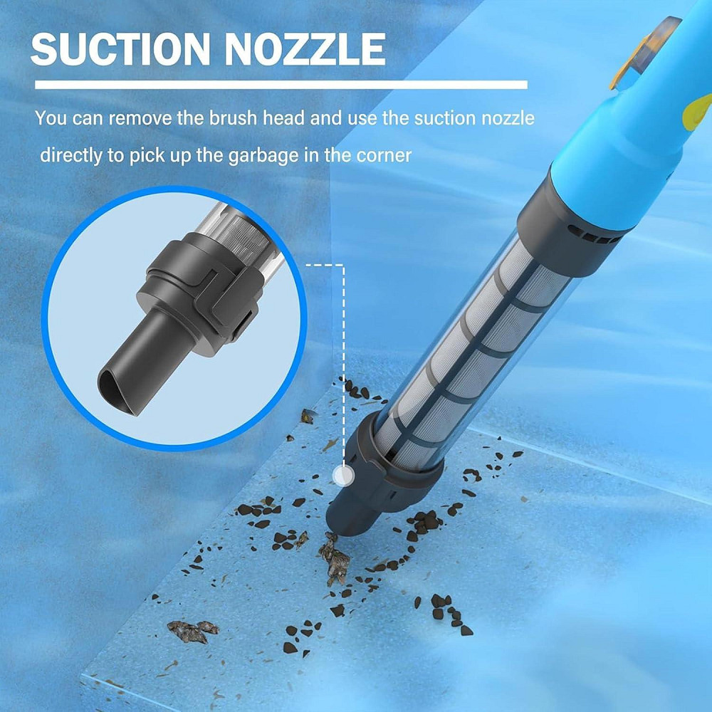 Безпровідний акумуляторний пилосос для гідромасажних ванн, спа-центрів та басейнів 2 в 1 Oxseryn OX-EDHV05 Луцьк - фото 3