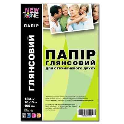 Фотобумага NewTone 10x15, 180г/m кв, Glossy, 100c (G180.F100N) Винница