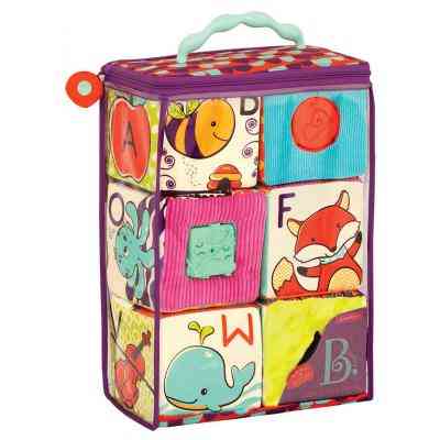 Розвиваюча іграшка Battat м&apos;які кубики-сортери ABC S2 (BX1661Z) Вінниця