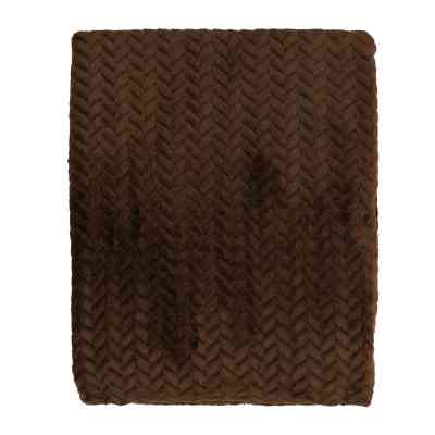 Плед Ardesto Jacquard Braid 200х220см, 100% поліестер, коричневий (ART0206JB) Вінниця