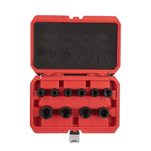 Набір головок ударних 1/2", 10 од., 10-24 мм, Cr-Mo, STORM INTERTOOL ET-8503 Київ - фото 2