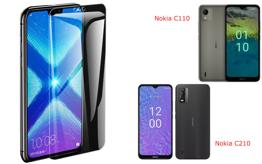 Защитное стекло NeoGlass для Nokia C110, Nokia C210 – ультрапрозрачное и устойчивое Киев - изображение 2