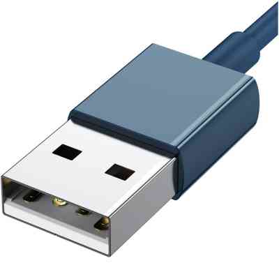 Дата кабель USB 2.0 AM to Lightning + Micro 5P + Type-C 1.5m 3.5A blue Baseus (CAMLTYS-03) Вінниця