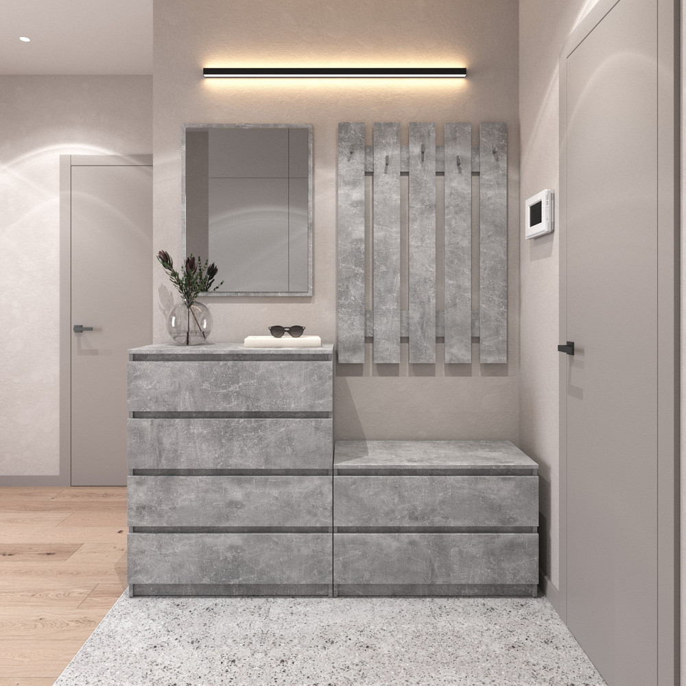 Прихожая VAYS, комплект в прихожую №1 Бетон Львов - изображение 1