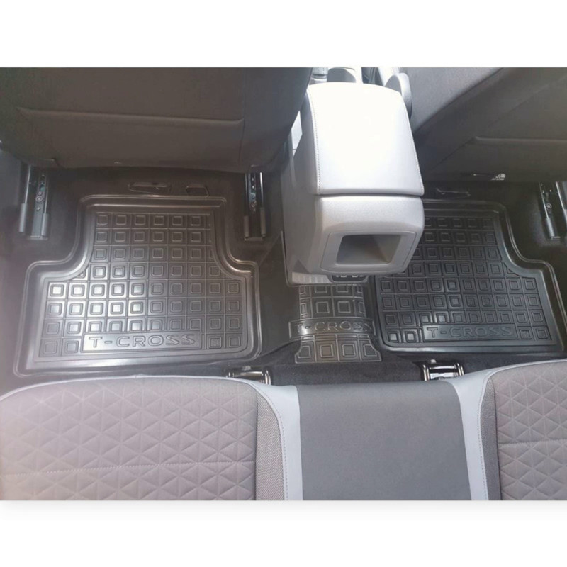 Килимки Фольцваген t-cross 2019-> борт 2,5 см, з перемичкою салону Мукачево - фото 2