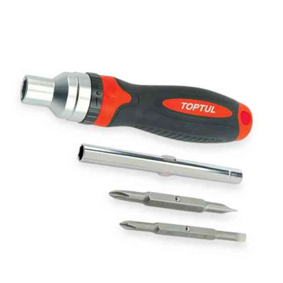 Викрутка 2-х сторін. з подовжувачем 7в1 CrV тріскачковий Мукачево