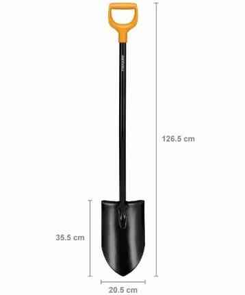 Лопата штикова подовжена 126.5 см Fiskars "Solid XL" (1067517) Сталь Нововолинськ