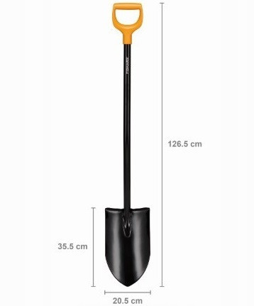 Лопата штикова подовжена 126.5 см Fiskars "Solid XL" (1067517) Сталь Нововолинськ - фото 6