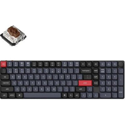 Клавиатура Keychron K17 PRO Gateron MX 2.0 Brown QMK Wireless/Bluetooth/USB-А UA Black (K17P-B3-UA) Винница - изображение 1