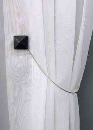 Магниты для штор и гардин Квадрат набор 2 шт Чёрный (81-133) Киев