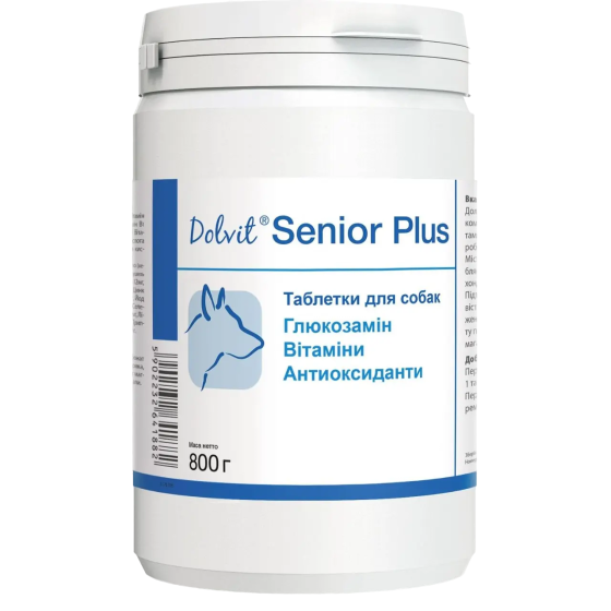 Вітамінно-мінеральний комплекс для літніх собак Dolfos Dolvit Senior Plus 800 г (Дольвіт Сенйор Плюс) Запоріжжя