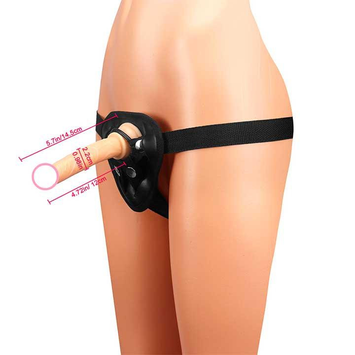 Набор: трусики для страпона, фаллоимитатор и кольца под разные фаллосы - Телесный Винница - изображение 2