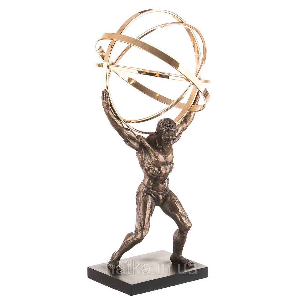 Статуэтка Veronese Атлант держащий небосвод 22х13 см полистоун с бронзовым покрытием 76696A4 Киев - изображение 1