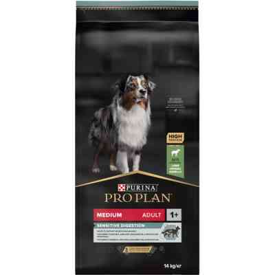 Сухой корм для собак Purina Pro Plan Medium с чувствительным пищеварением (ягненок) 14 кг (7613035214774) Винница