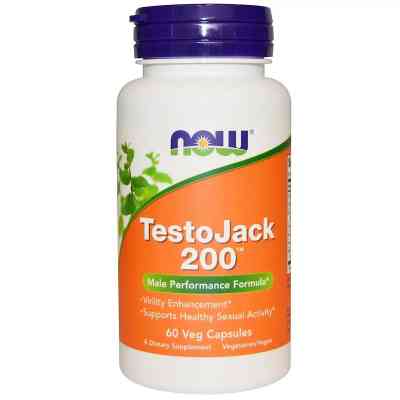 Травы Now Foods Репродуктивное Здоровье Мужчин ТестоДжек, TestoJack 200, 60 (NOW-02198) Винница