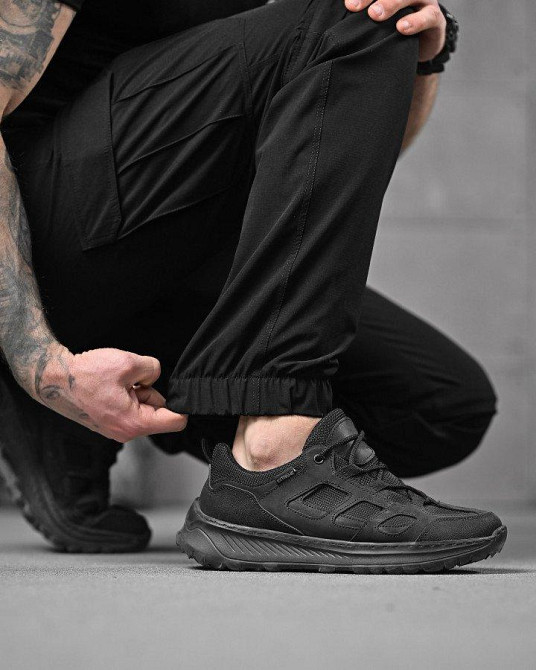 Мужские летние такатические штаны шорты черные Одесса - изображение 5