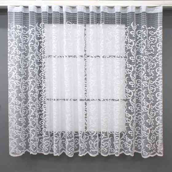 Тюль VR-Textil 693т Jak-1 Жаккард Белый 400х160 см (42-0797) Киев