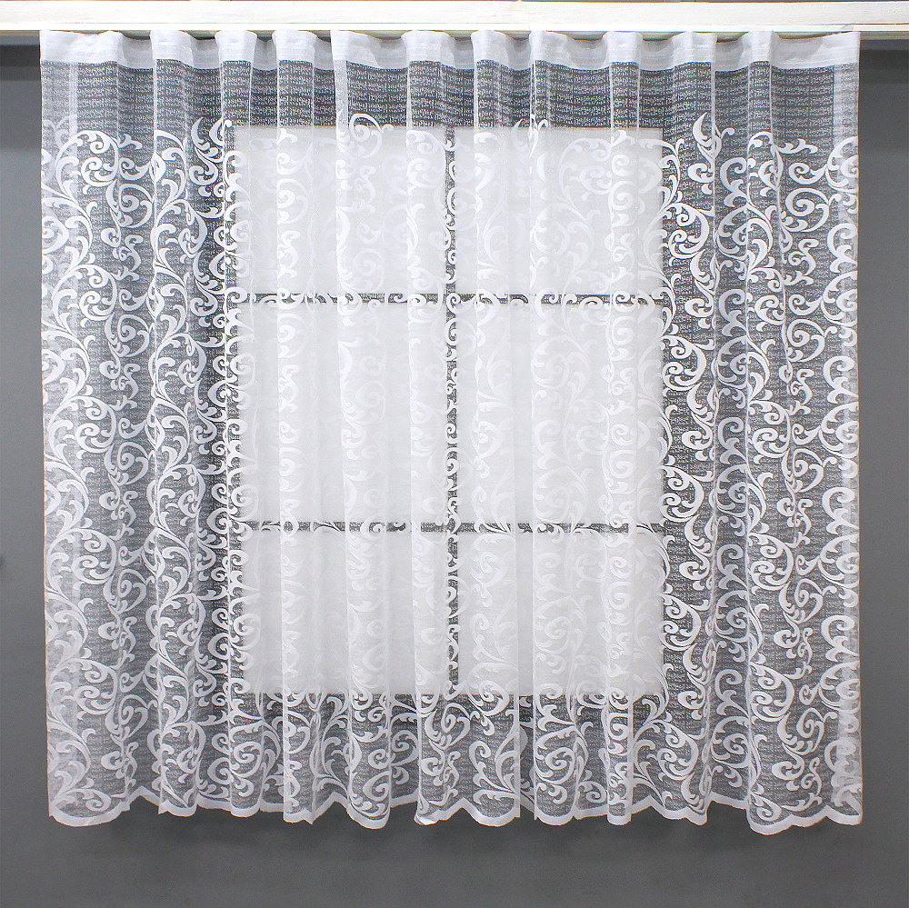 Тюль VR-Textil 693т Jak-1 Жаккард Белый 400х160 см (42-0797) Киев - изображение 1