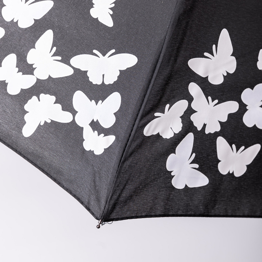 Парасолька напівавтомат з принтом міцна з поліестеру діаметр 97 см Чорна HP-23-2B Коломыя - изображение 2