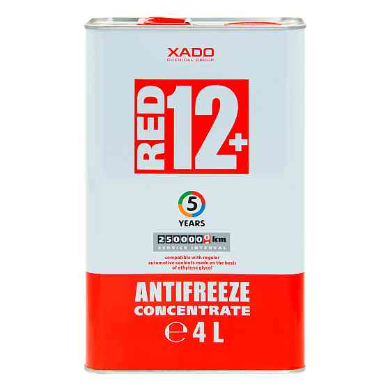 Антифриз Xado Antifreeze Red 12+ червоний концентрат 4л Львів