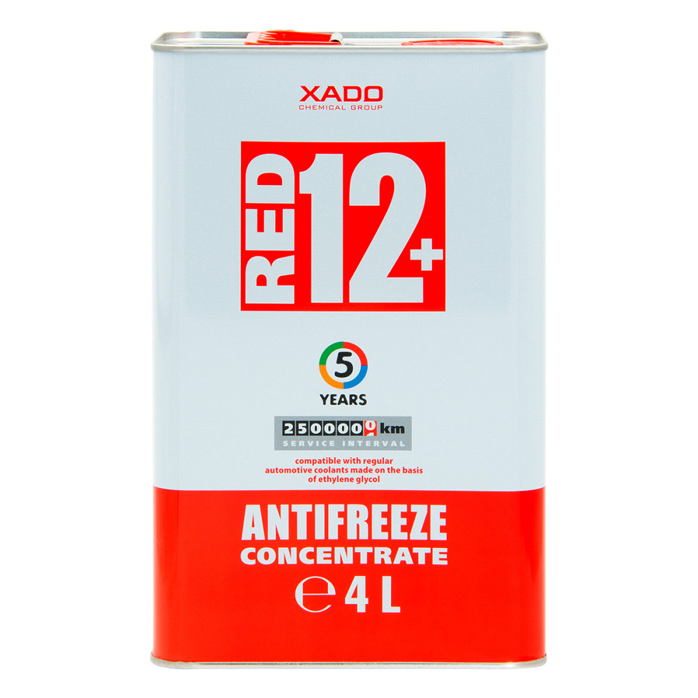 Антифриз Xado Antifreeze Red 12+ червоний концентрат 4л Львів - фото 1