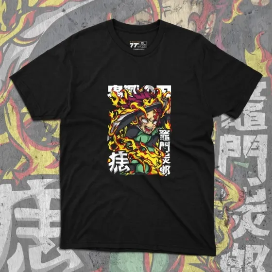 Футболка для подростка мальчика с принтом Клинок, рассекающий демонов Танджиро Камадо 10 Размер 160 Anime10457 Днепр
