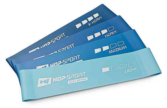 Набір резинок для фітнесу Hop-Sport 600x75мм HS-L675RLB синій Киев