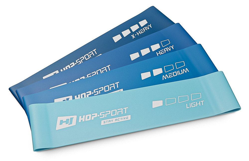 Набір резинок для фітнесу Hop-Sport 600x75мм HS-L675RLB синій Киев - изображение 2