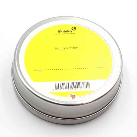 Свічка "Happy Birthday" у металевій баночці Рівне