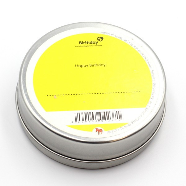 Свічка "Happy Birthday" у металевій баночці Рівне - фото 4