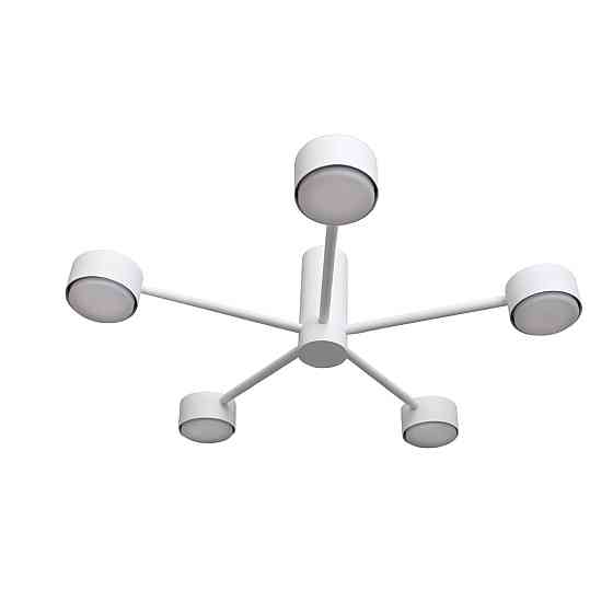 Люстра потолочная MSK Electric Copter на пять круглых плафонов под лампы GX53 белая NL 8041-5 WH Одесса