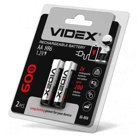 Аккумулятор VIDEX HR6 AA Ni-MH 600mAh 1.2V 1 шт. Днепр
