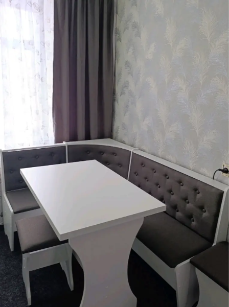 Куток кухонний зі столом та 2 табуретки 114х154 см Сімейний - Білий Львів - фото 1