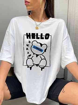 Футболка женская с принтом  42 Белая 2664082063 Днепр