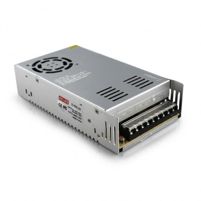 Імпульсний блок живлення 24V 20A METAL 215 x 115 x 50 мм 50/60 Гц Одеса - фото 1