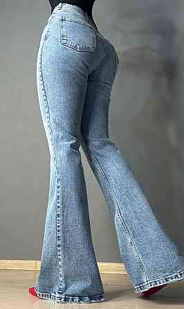 Джинсы женские Sherocco 7044-1 FLARE клеш от колена стрейчевые голубые, голубой, 28, 28, 76 см, 103 см Киев