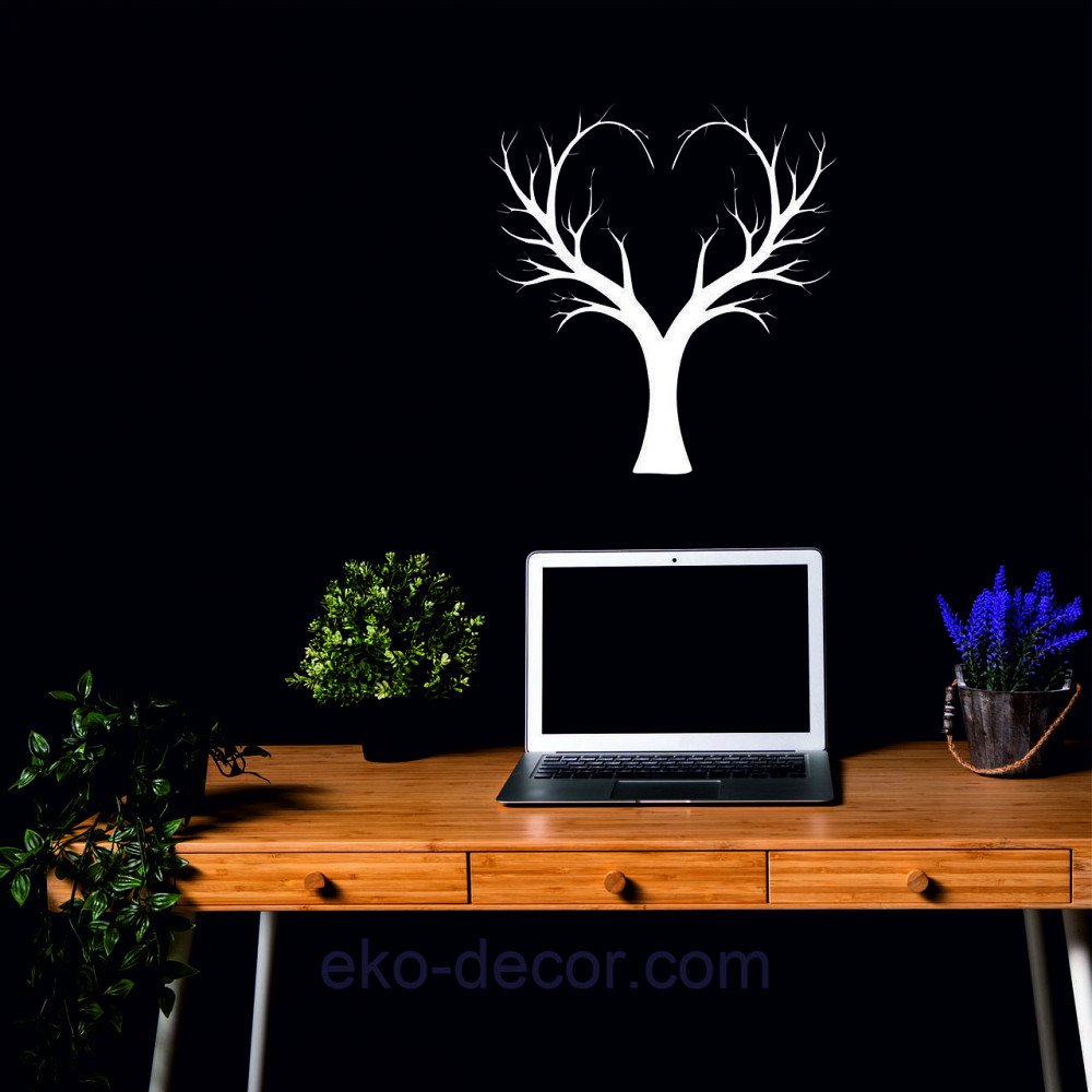 Декоративне настінне 3D Панно «Дерево Серце»  Декор на стіну з об'ємом Київ - фото 6