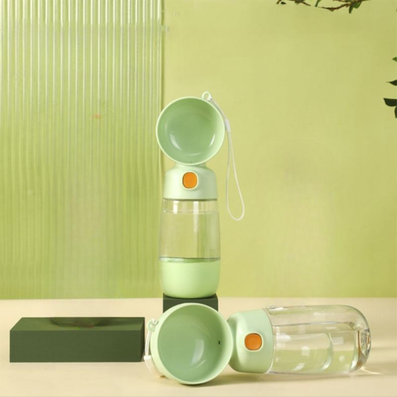 Поїлка-пляшка для собак 2-в-1 з контейнером для їжі,350мл,AND 123 SBR Київ